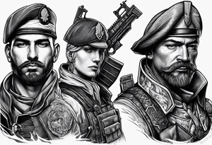 soldier tattoo idea