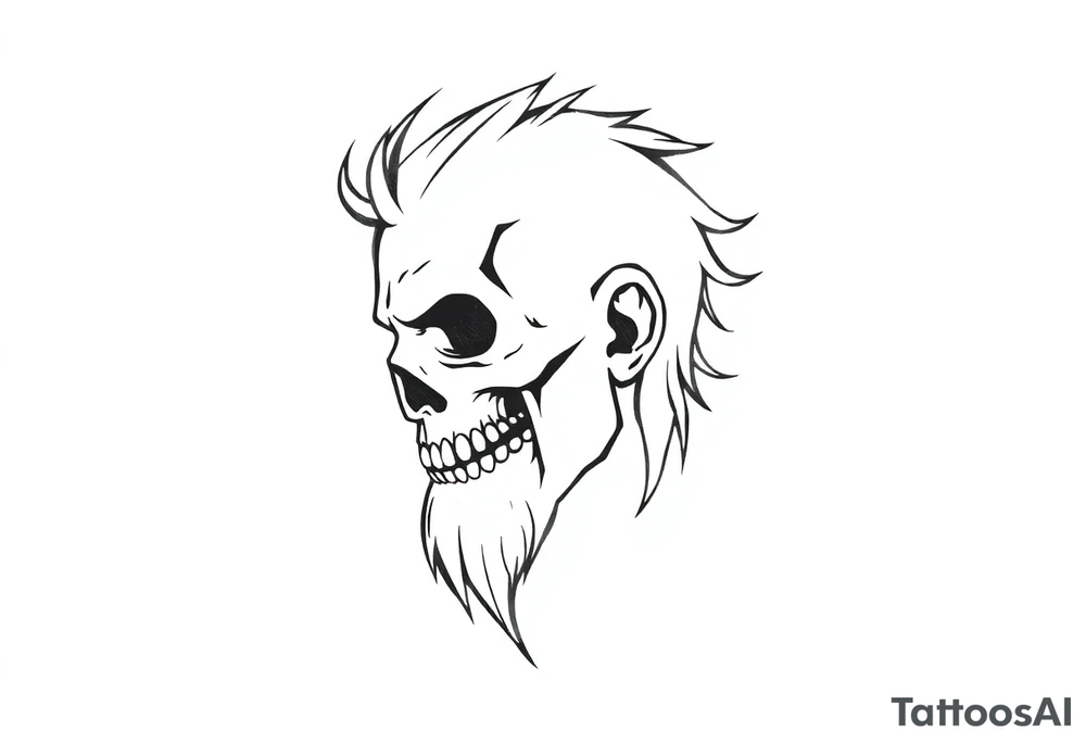 music head tattoo idea