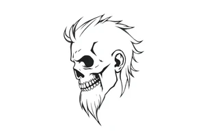 music head tattoo idea