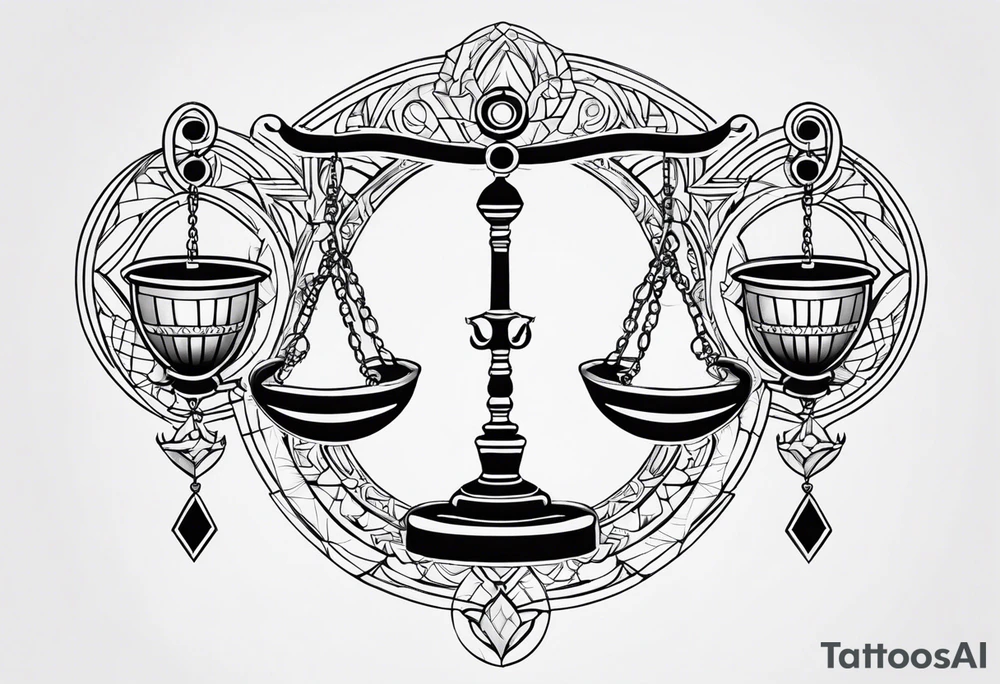 Libra Pisces Scorpio tattoo idea