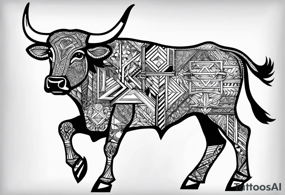 Longhorns and Aggies football tattoo idea