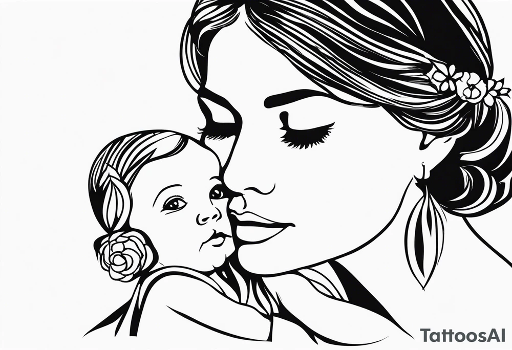 Create a small minimalistic tattoo for mothers and daughters tattoo idea Create a small minimalistic tattoo for mothers and daughters tattoo idea