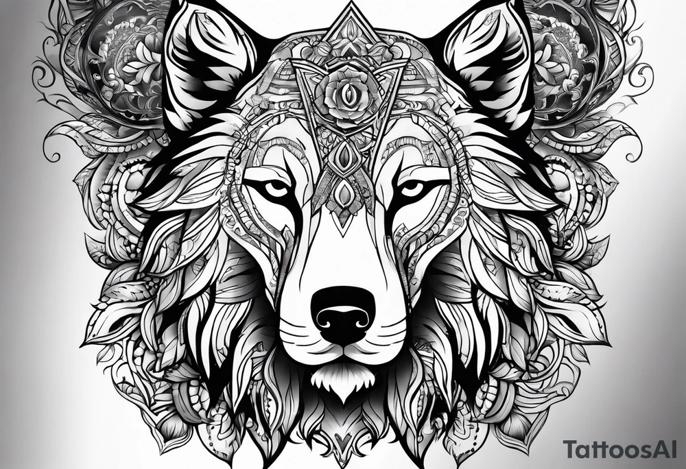Wolfe tattoo idea