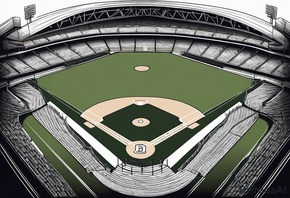 Baseball diamond tattoo idea