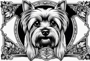 yorkie terrier tattoo idea