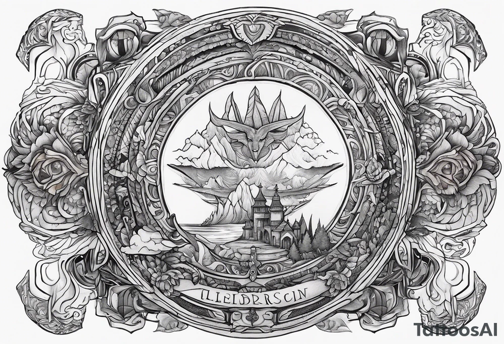 elder scrolls tattoo idea