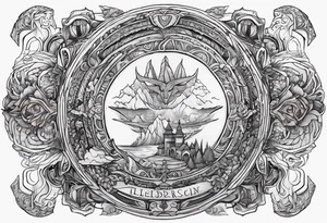 elder scrolls tattoo idea