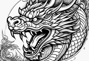 japanese dragon tattoo idea