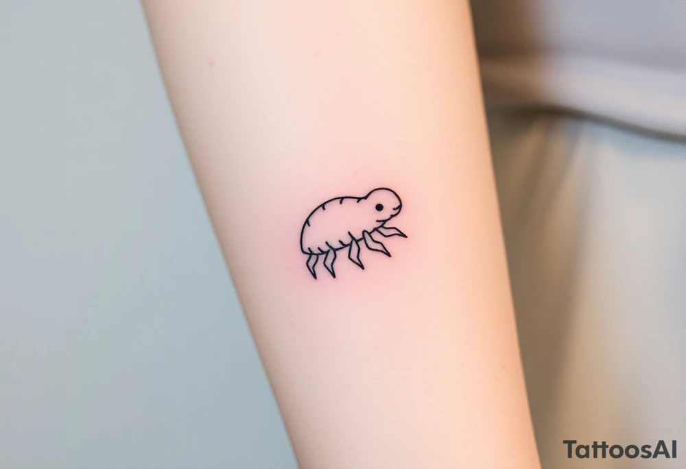 tardigrade, water bear, cute, baby, endurance, resilience, 8 legs tattoo idea