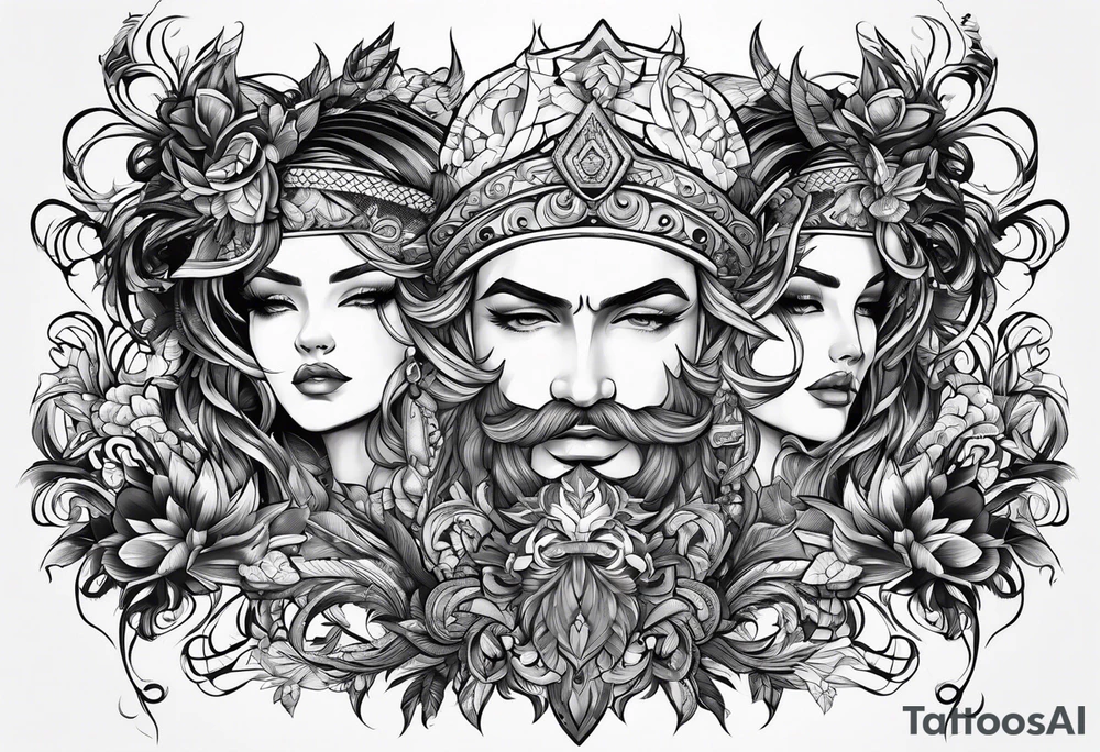 Video game abstract tattoo idea