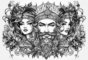Video game abstract tattoo idea