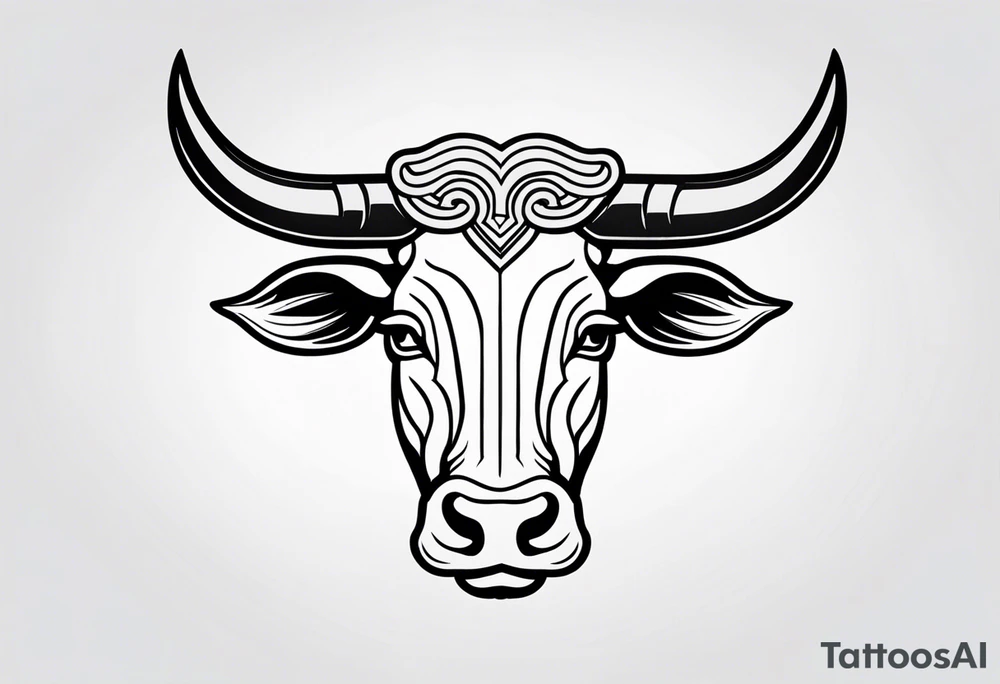 Taurus sign tattoo idea