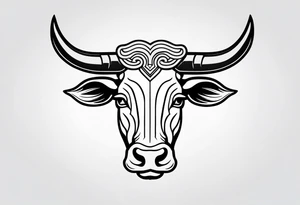 Taurus sign tattoo idea