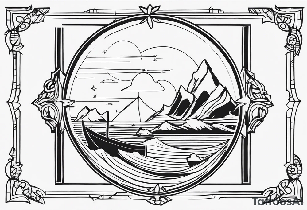 Treasure hunt tattoo idea