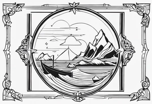 Treasure hunt tattoo idea