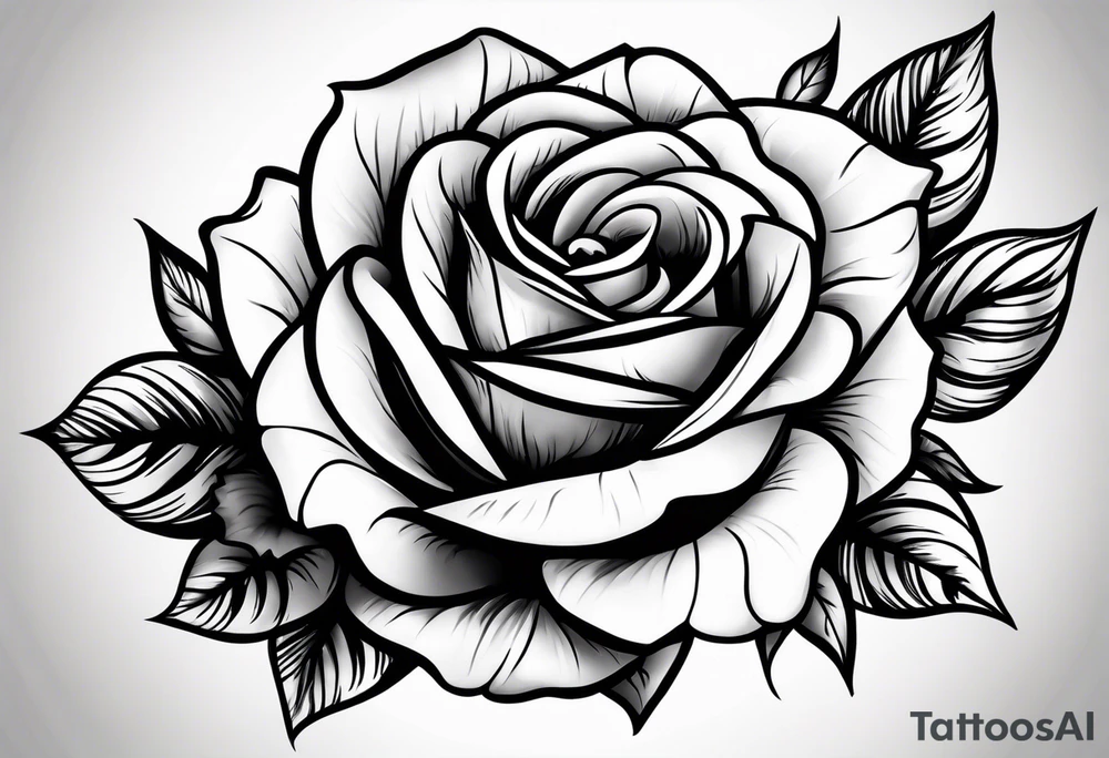 A rose tattoo idea