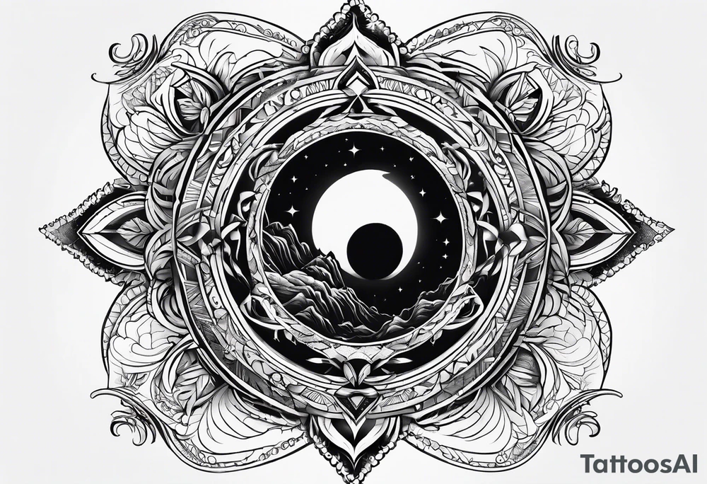a cosmological tatto tattoo idea