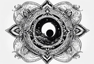 a cosmological tatto tattoo idea