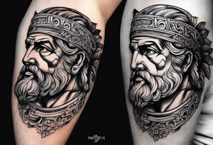 Ancient greek philosopher tattoo idea