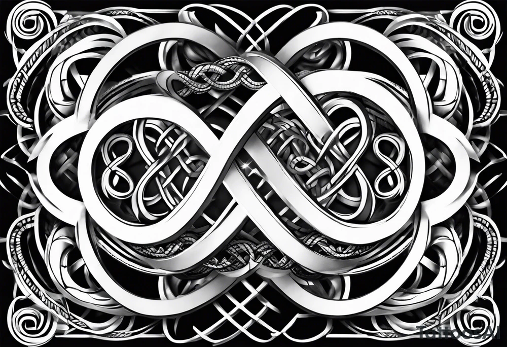 Double infinity symbol with TB5 shown once inside symbol tattoo idea Double infinity symbol with TB5 shown once inside symbol tattoo idea