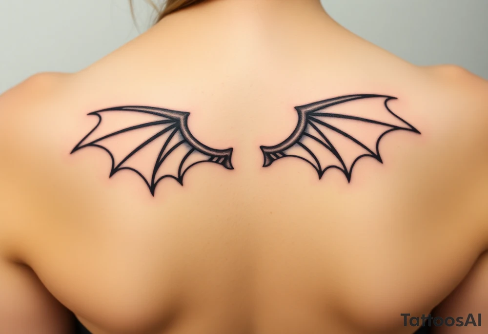 Dragon wings tattoo idea
