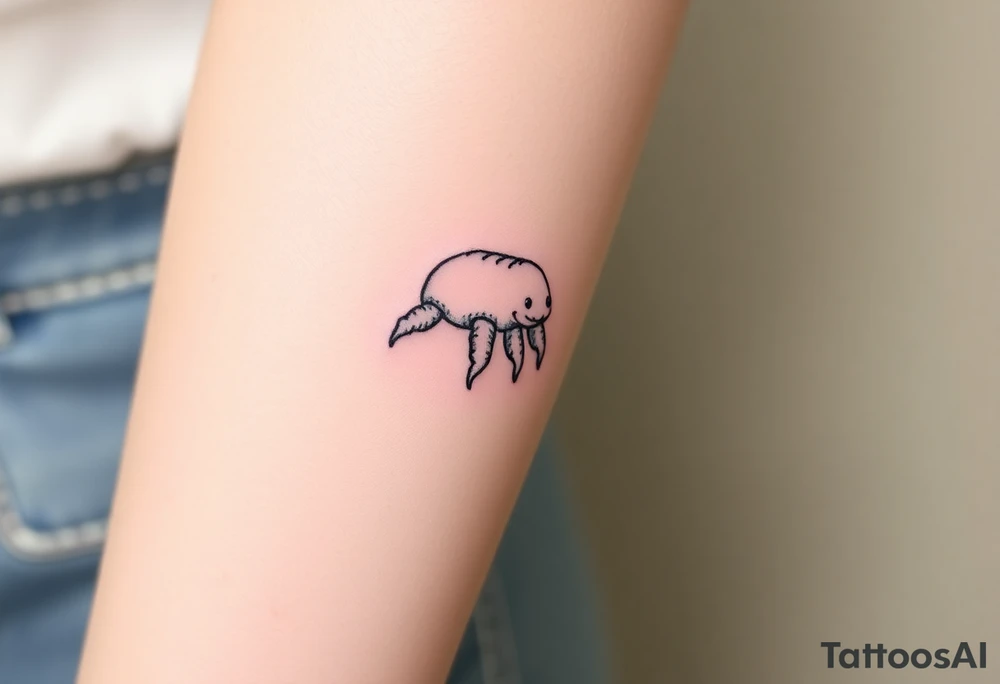 tardigrade, water bear, cute, baby, endurance, resilience, 8 stumpy 
legs tattoo idea