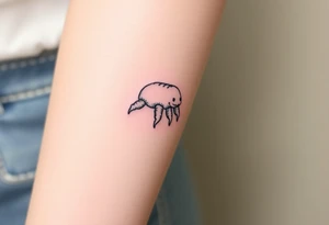 tardigrade, water bear, cute, baby, endurance, resilience, 8 stumpy 
legs tattoo idea