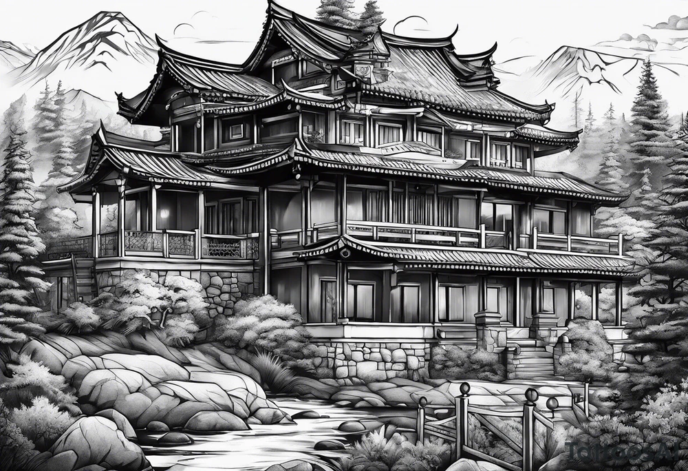 Scenery tattoo idea