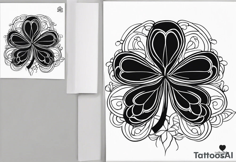 Shamrock love tattoo idea