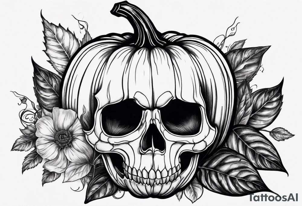 Anglais
dessine-moi un tatouage noir et blanc d'une citrouille avec une tête de mort qui fait peur
draw me a black and white tattoo of a pumpkin with a scary skull tattoo idea