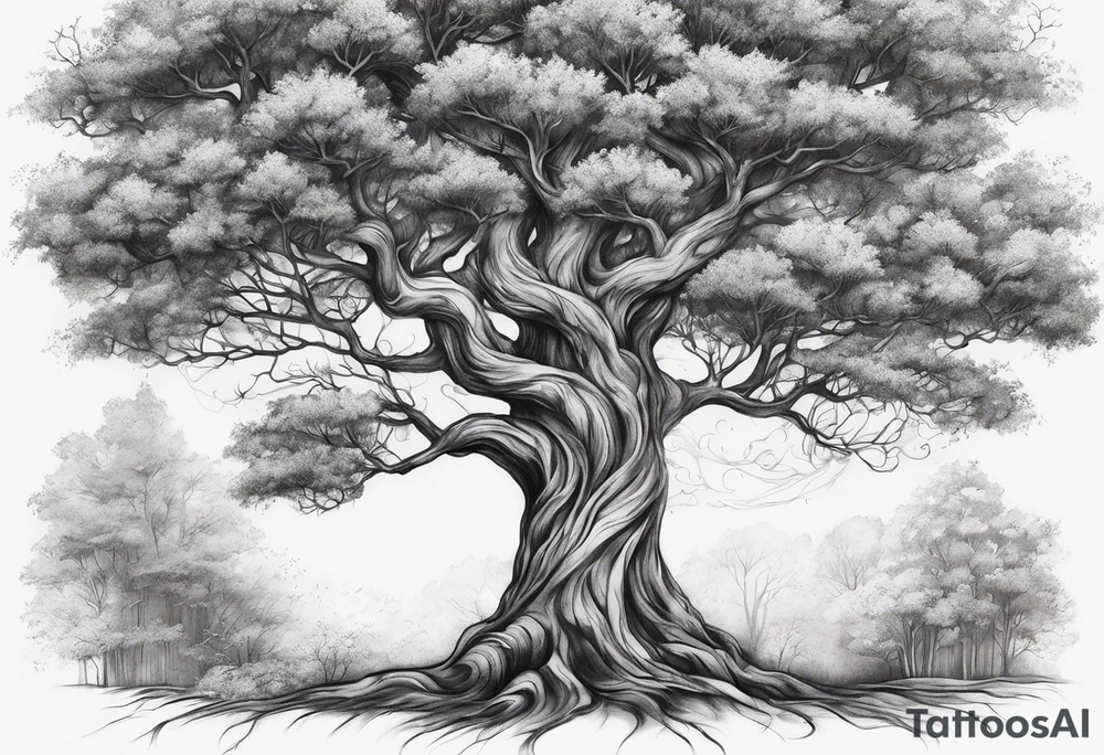 Family tree tattoo idea