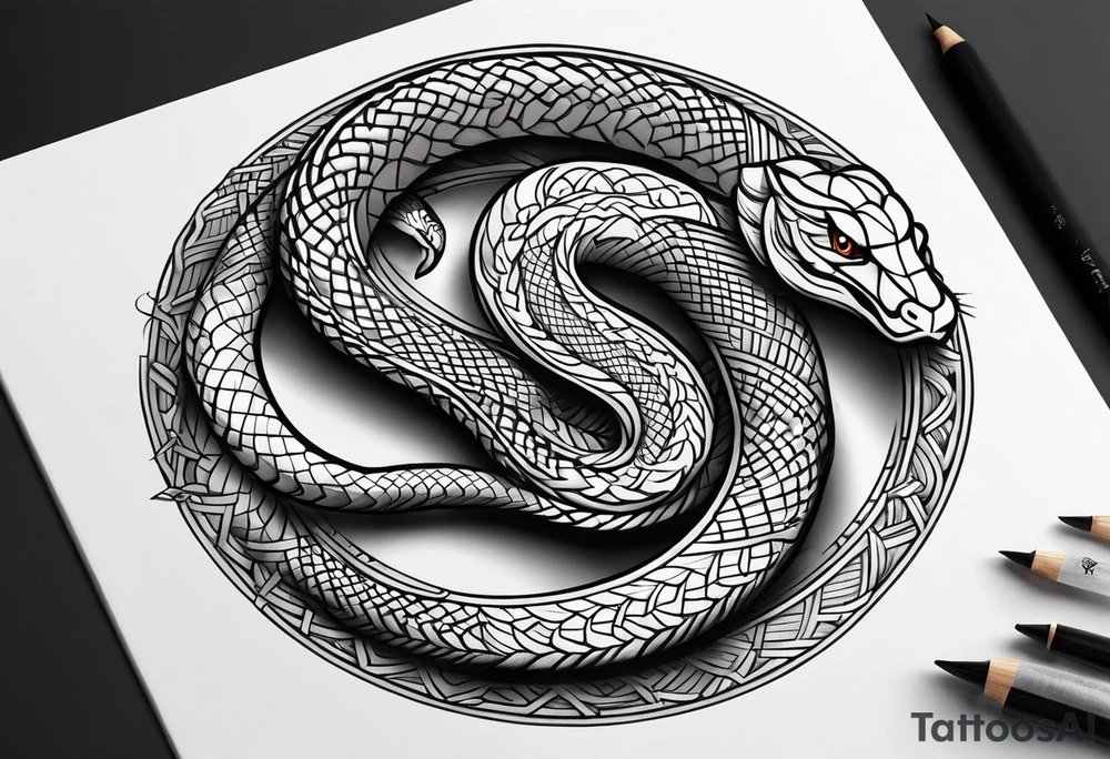 the year of the snake tattoo idea