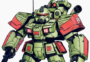 Zaku II tattoo idea