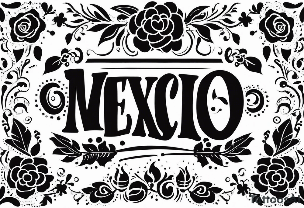 Mexico day of dead tattoo idea