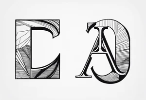 letter opened and a letter with stamp tattoo idea