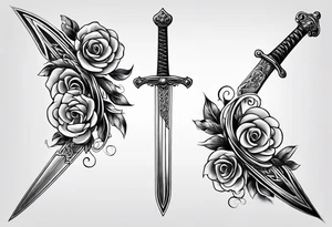 sword on spine tattoo idea
