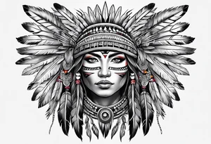 Native American tattoo idea