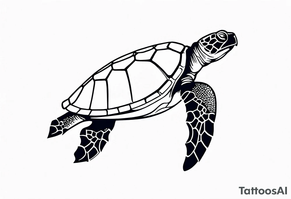 Sea turtle tattoo idea