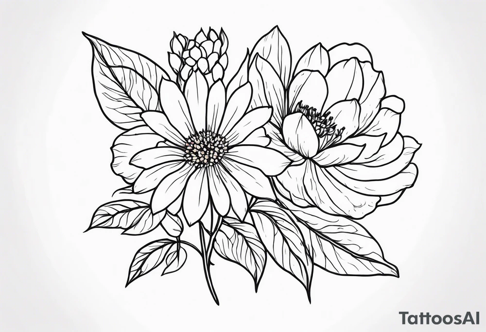 March birth flower tattoo idea