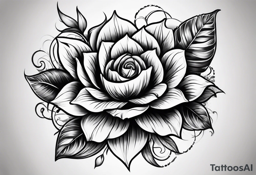 Tatuaje oscuro en la pierna tattoo idea