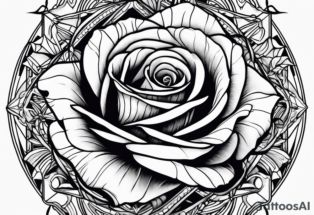 Dead rose tattoo idea