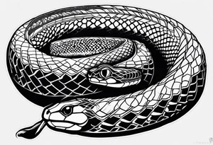 I want a snake tattoo tattoo idea