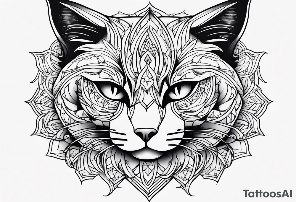 Black Cat tattoo idea
