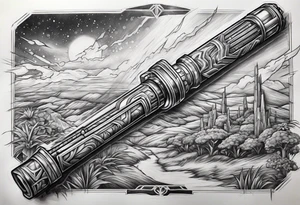 A field of lightsabers tattoo idea