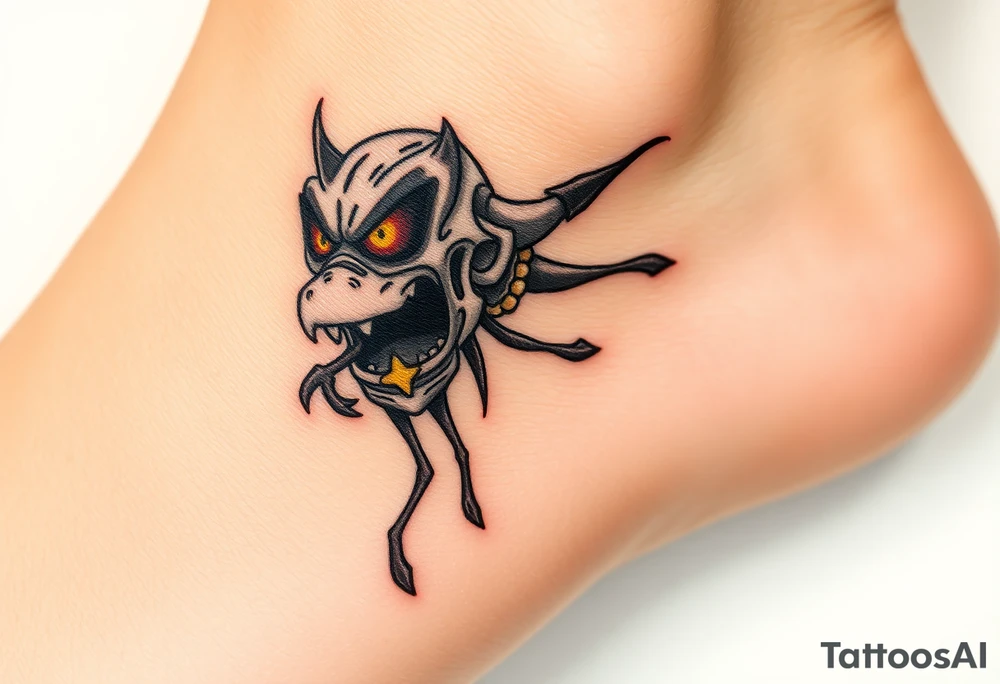 Drippy cartoon tattoo idea