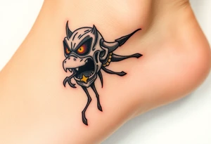 Drippy cartoon tattoo idea