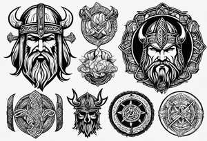 vikings symbols tattoo idea