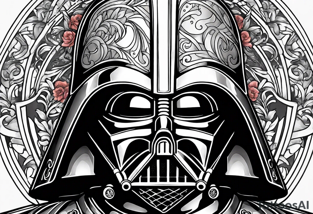 Crushed darth Vader tattoo idea