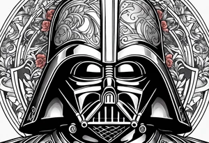 Crushed darth Vader tattoo idea