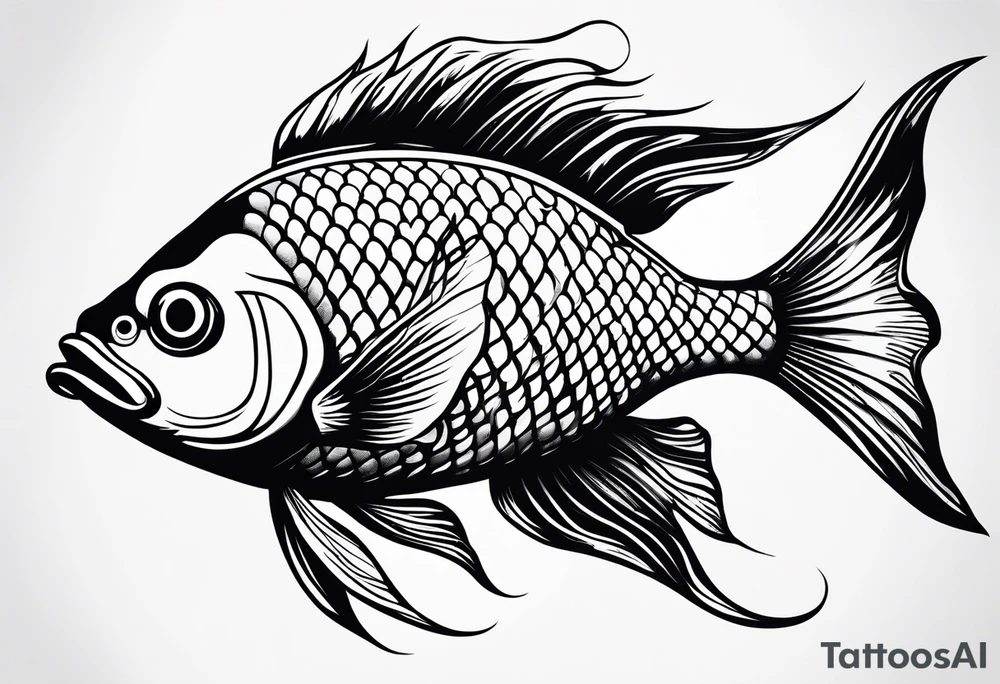 pretty fish tattoo idea